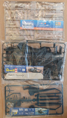 3 x 1/72 HELIKOPTERKITS - RAH-66 COMANCHE AVRO ROTA C.30 MIL MI-1 - SIEHE DETAILS