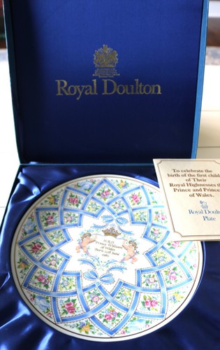 Royal Dalton Birth of Prince Willaims of Wales Dekoteller, England