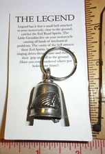 Indian Gremlin Bell good luck motorcycle riding charm lucky ride guardian md USA