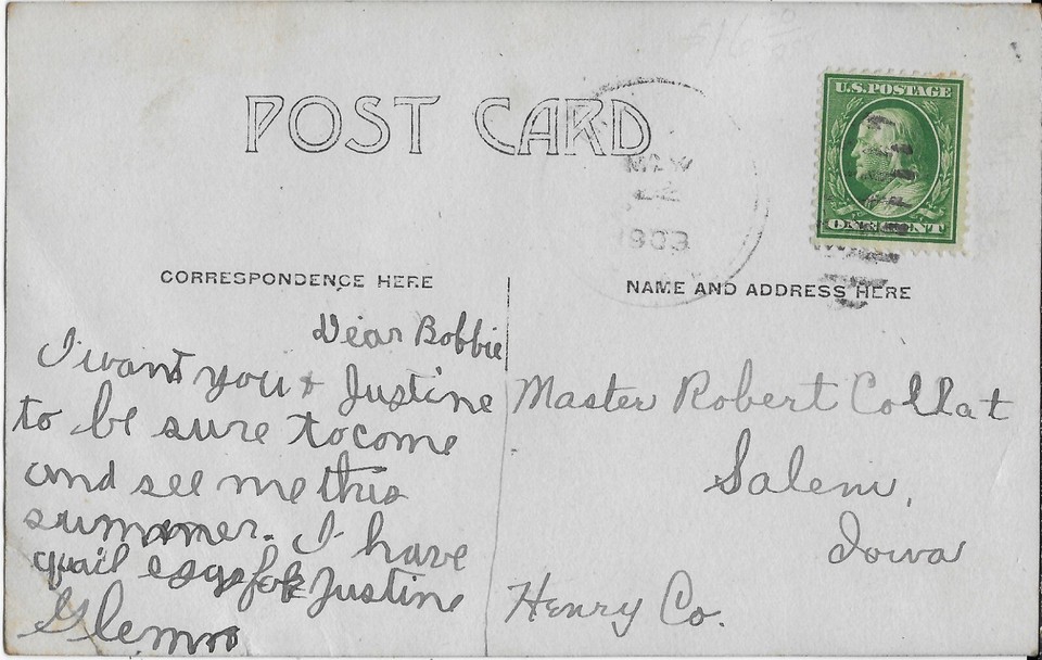 REAL PHOTO Postcard Moravia, Iowa High School 1930's eBay