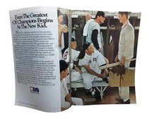 1991 US Healthcare Print Ad Norman Rockwell Rookie Red Sox Baseball Illustration