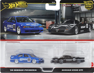 Hot Wheels Premium 2-Pack ´94 Nissan Primera + R390 GT1 CAR CULTURE