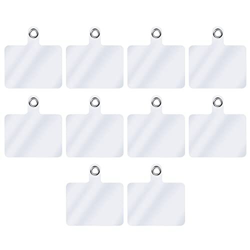 10Pcs Universal Phone Tether Tab Phone Lanyard Replacement Patches w/ Metal Ring - 第 1/7 張圖片