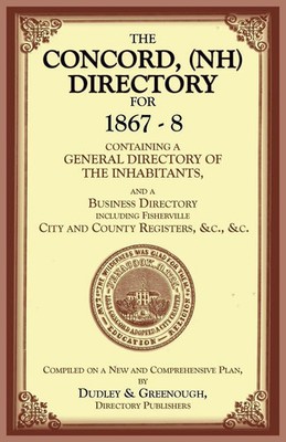 Concord, (NH) Directory, 1867-8 Dudley (u. a.) Taschenbuch Englisch 2026