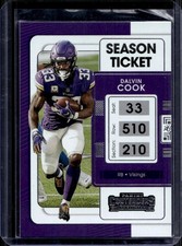 2021 Panini Contenders Dalvin Cook Season Ticket #65 Vikings