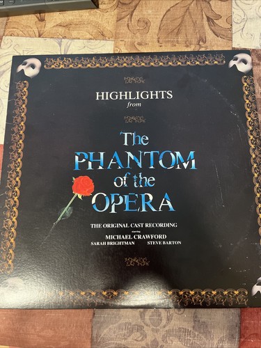 Highlights From The Phantom Of The Opera (Original Cast Recording) 1987 vinyl