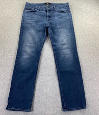 7 For All Mankind Slimmy Jeans Mens 36 Blue Luxe Performance USA Made Stretch