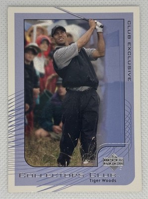 2002 Upper Deck Collectors Club Tiger Woods PGA1 Golf Card Masters Champ