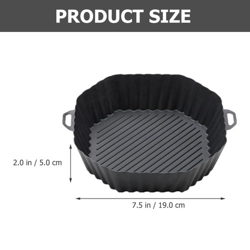 3 Pcs Backmatte Aus Silikon Luftbraten -Silikon -Backschale Airfryer-Liner - 第 12/12 張圖片