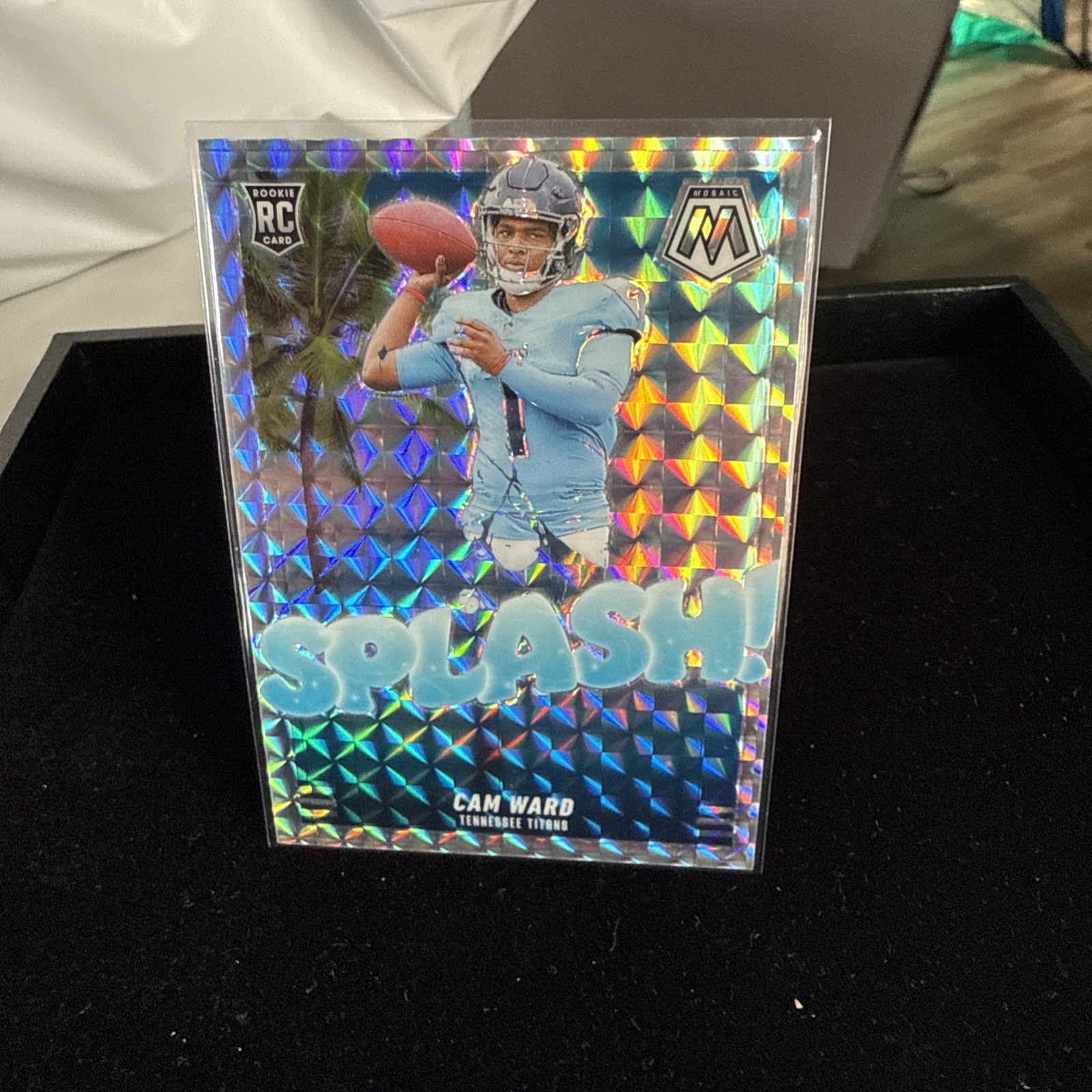 CAM WARD 2025 MOSAIC SPLASH ROOKIE SILVER MOSAIC PRIZM TITANS RC Q5686