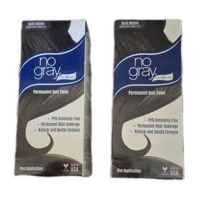 No Gray On The Go Root Touch Up Permanent Hair Color Dark Brown Pack Of 2