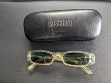 Moschino Prescription Sunglasses Olive Green Frame Vtg