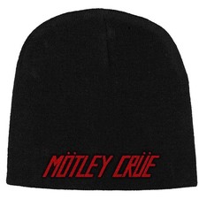 Image of Motley Crue Beanie Hat Classic Band Logo new Official Black One Size
