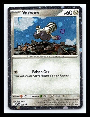 💥 2023 POKEMON SCARLET & VIOLET VAROOM 026 HOLO BLACK STAR PROMO