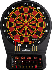 Cricket Pro Tournament-Quality Dartboard with 35 Games and 318 Variations 6 Cri