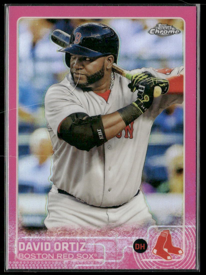 David Ortiz 2015 Topps Chrome Pink Refractor #124