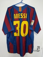MESSI Barcelona 2005/06 home Football Shirt Nike Debut shirt camiseta barça