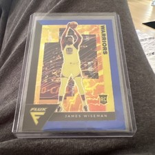 2020-21 Panini Flux James Wiseman Blue Cracked Ice Prizm RC Warriors #204