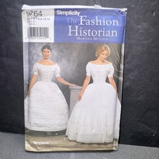 UNCUT Simplicity 9764 Size 6-12 Fashion History Costume Hoopskirt Petticoat