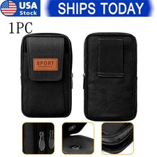 Oxford Cell Phone Pouch Belt Clip Holster Case Waist Bag Fits iPhone Universal