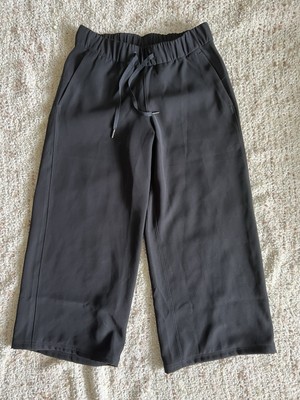Lululemon On the Fly Wide-Leg 7/8 Pant *Woven Size 6 NWOT Black 26  Inseam