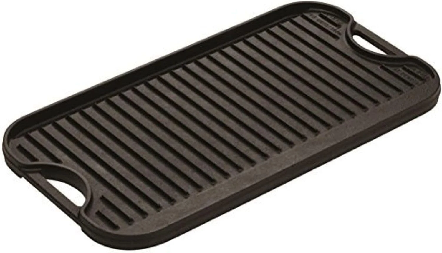Lodge 20 x 10.44 Inch Pro-Grid Reversible Cast Iron Grill/Griddle – Double Burne