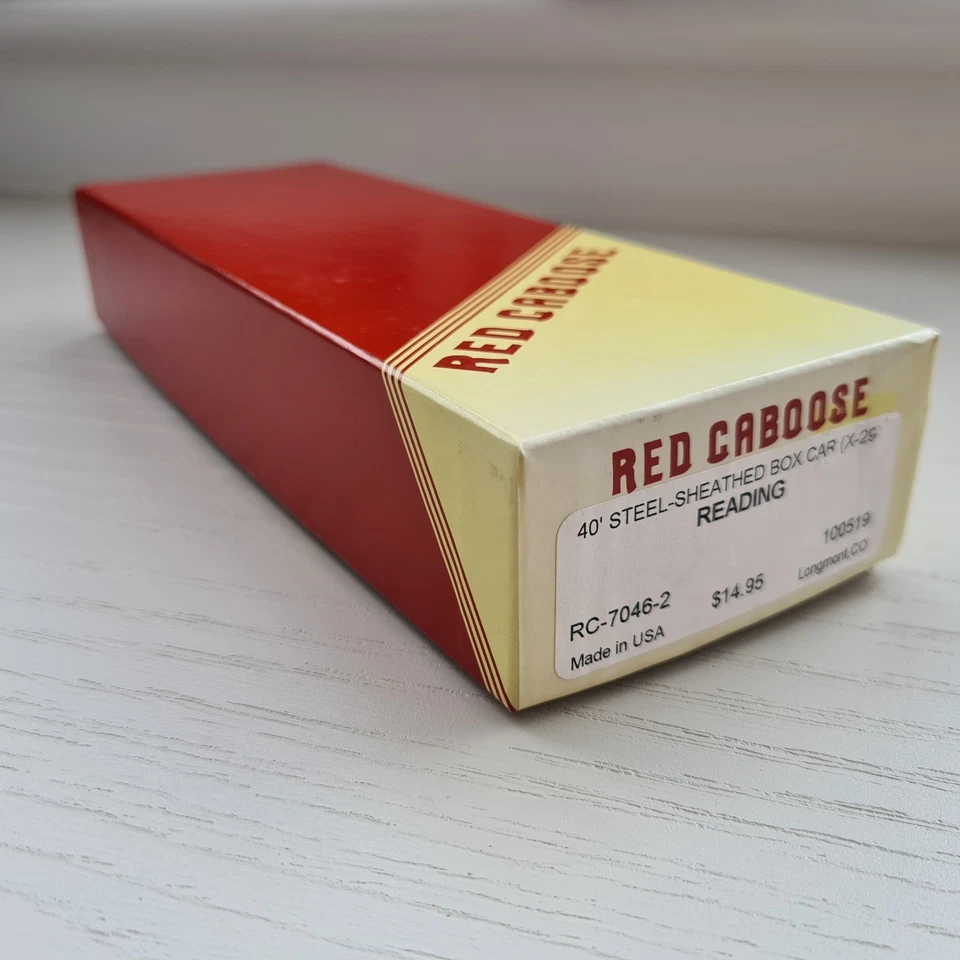 Red Caboose HO Gauge Kit 40' Box Car (X-29) Reading - RC-7046-2/100519 - Image 3 of 4