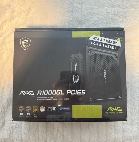 MSI - MAG A1000GL PCIE 5, 80 GOLD Fully Modular Gaming PSU