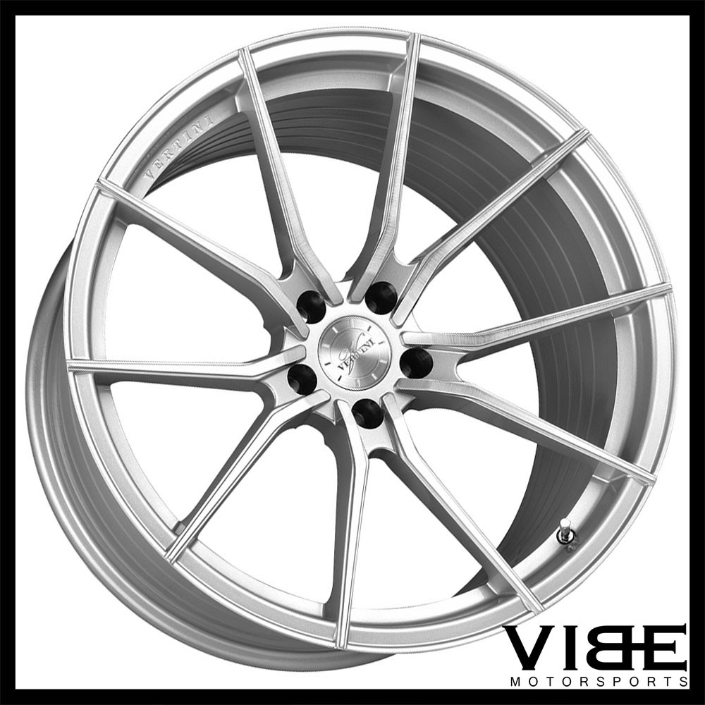 21" VERTINI RF1.2 SILVER FORGED CONCAVE WHEELS RIMS FITS MASERATI GHIBLI