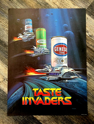 Genesee Cream Ale Beer Taste Invaders by Philip Bliss Poster #10730 New York USA