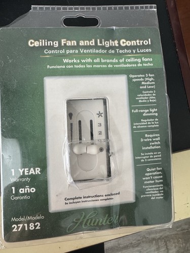 Hunter All-Fan 3-Speed Fan/Light Dual-Slide Ceiling Fan Switch