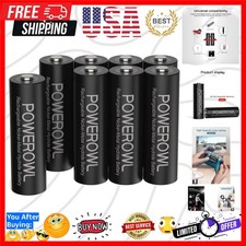 Rechargeable AA Batteries,2800mAh High Capacity Batteries 1.2V NiMH Low Self ...