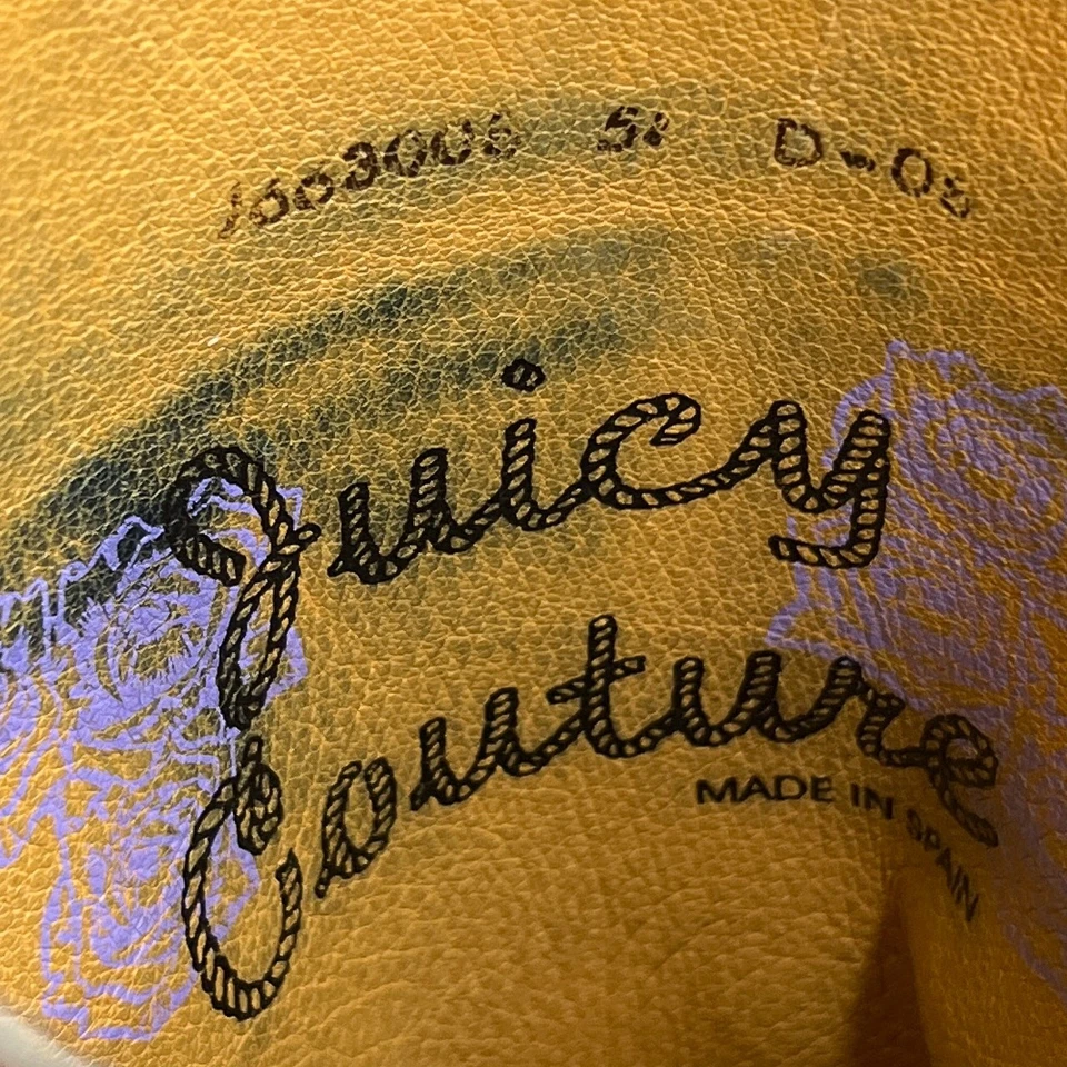 Botas de montar altas de cuero marrón punta redonda indie vintage Y2K Juicy Couture Foto 2 de 4