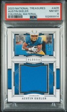 2023 NATIONAL TREASURES COLOSSAL MATERIALS #AER AUSTIN EKELER 39/49 PSA 8