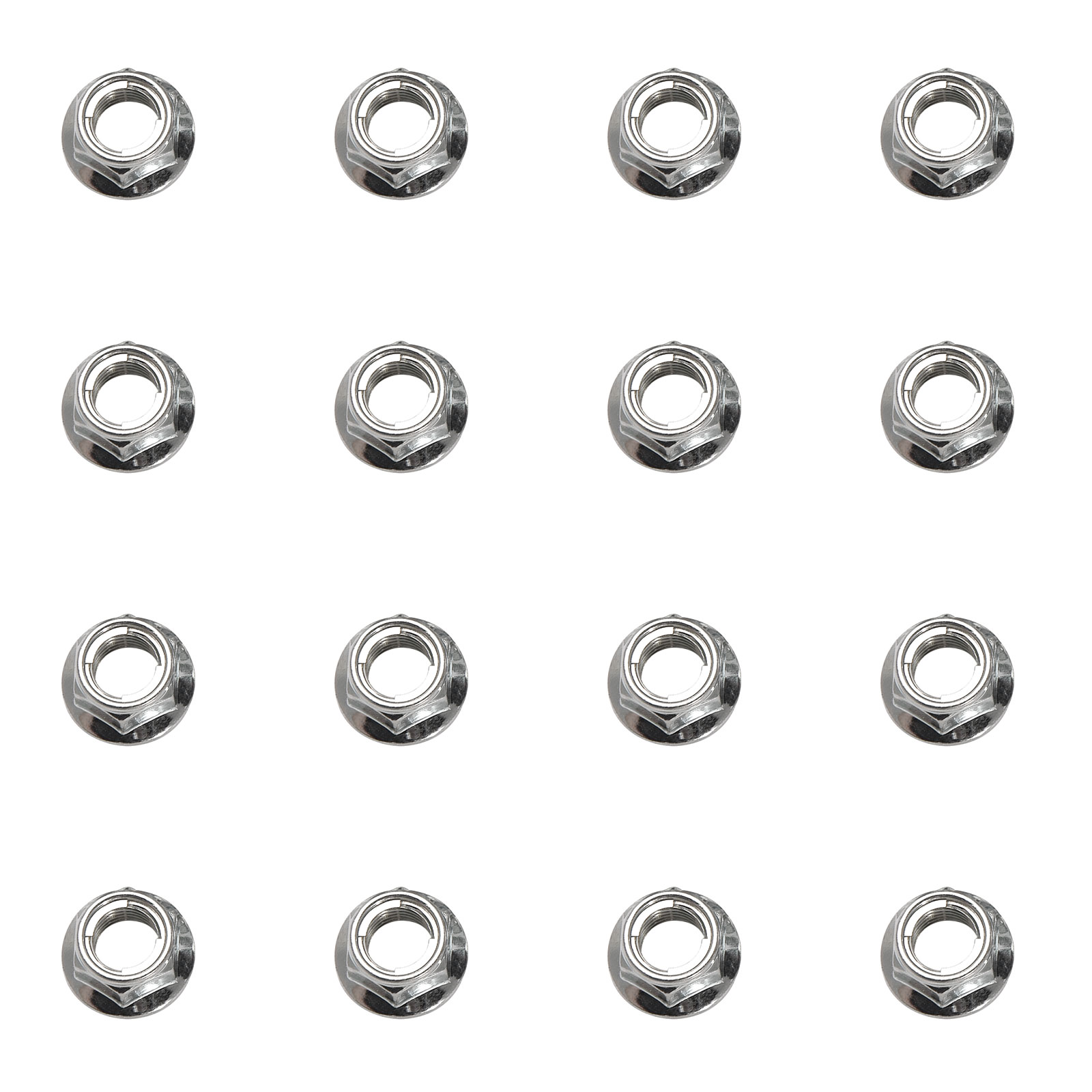 TUSK (16 Pack) Flange Locking Lug Nut 10mm x 1.25mm Thread Pitch for ...