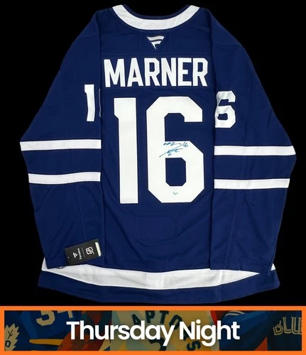 MITCH MARNER SIGNED AUTO FANATICS MAPLE LEAFS HOCKEY JERSEY FRAMEWORTH COA