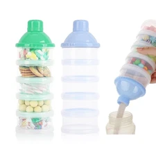 5 Layer Baby Milk Powder Dispenser Portable Formula Container Travel Storage Box