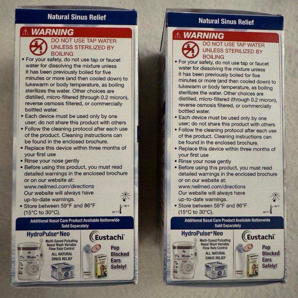 NeilMed SINUS RINSE-PROFESSIONAL SAMPLE-I BOTTLE-1 PACKET PER BOX- 2 ...