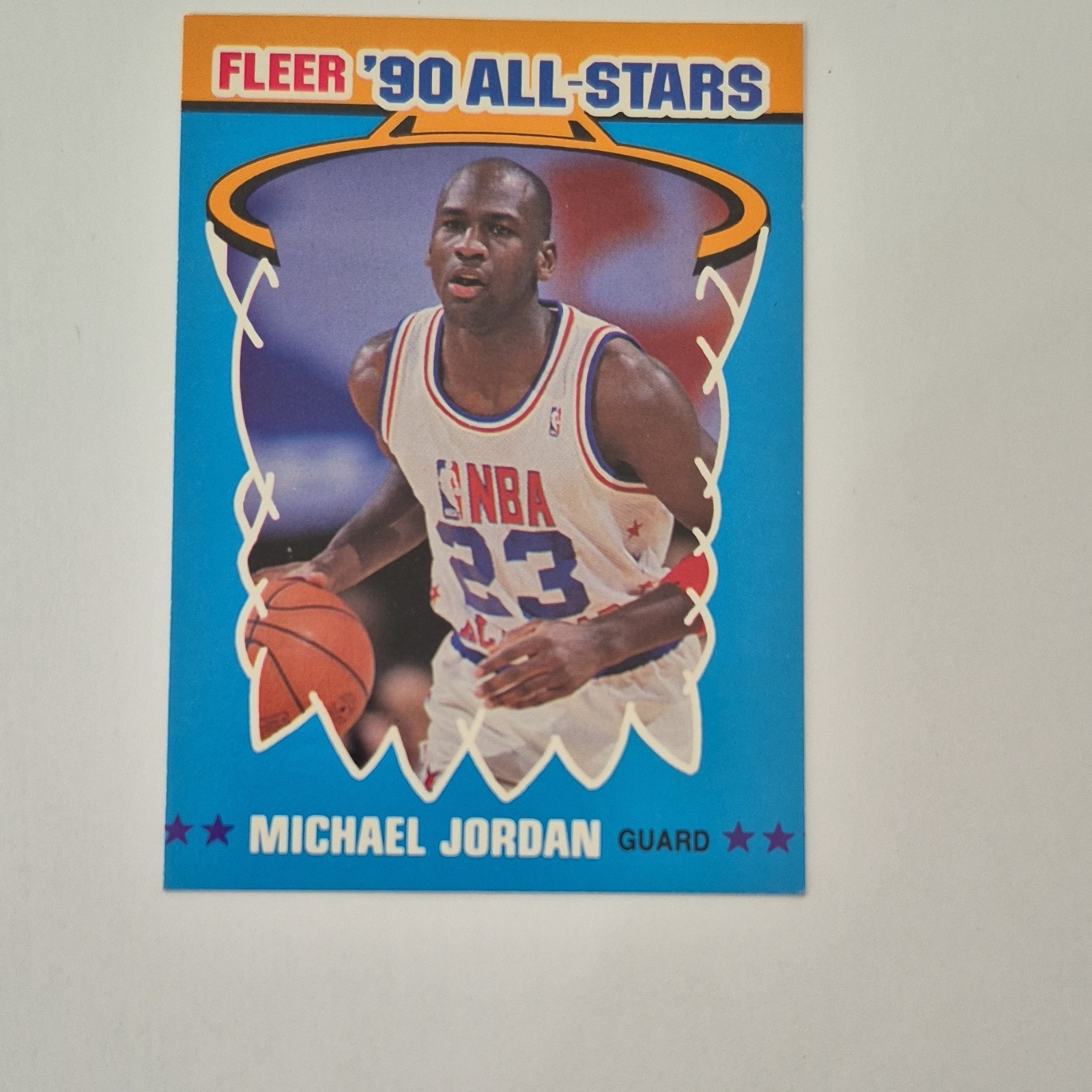Fleer 1990-91 All-Stars Michael Jordan #5 NBA Basketball Card