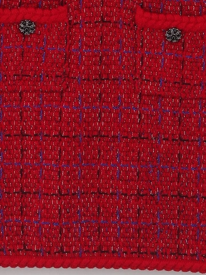 Vestido midi jersey autorretrato M en rojo Foto 4 de 4