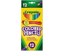 Crayola Long Colored Pencils 12  CRY684012 