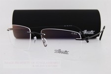 New Silhouette Eyeglass Frames The Refined 5593/LC 9040 Pure Black 55mm