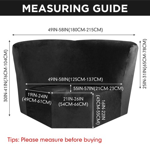Corner Sofa Cover Stretch Corner Couch Cover Furniture Protector for Living R... - Picture 7 of 7