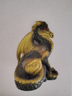 Windstone Editions Pena Dragon 1986 Green Male Dragon. Good Condition. See Pics