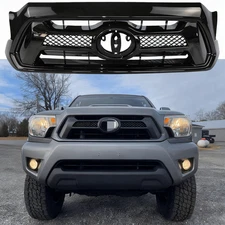 For Toyota Tacoma 2012-2015 Front Bumper Grille Grill Glossy Black #5310004481C0