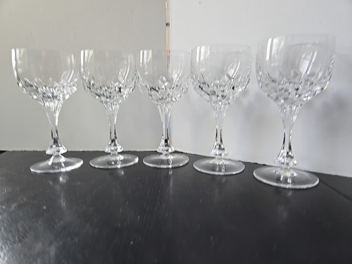 Mikasa Buckingham Crystal Water Wine Glasses Contemporary Set Of 5 - Picture 4 of 21