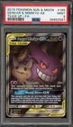 Pokemon Gengar & Mimikyu GX Team Up Full Alt Art #165 PSA 9 Mint