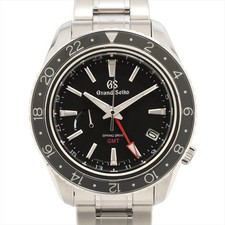 Grand Seiko Spring Drive GMT SBGE201 SS SS AT black dial