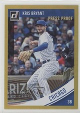 2018 Donruss Variations Press Proof Gold 18/99 Kris Bryant (No Sunglasses) 1h1