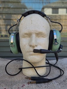 DC David Clark H10-60 Aviation Pilot's Headset w Dual Plugs & Mic P/N 12507G-31